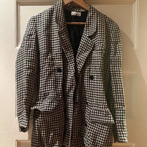 Vintage Anne Klein Shepherd's Check Blazer